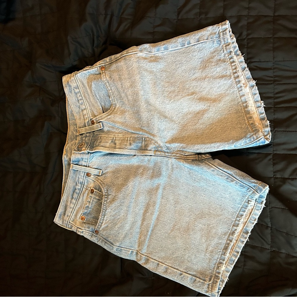Women's Light Blue Denim Shorts